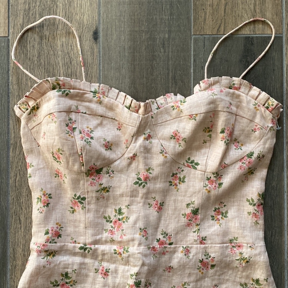 NEW Reformation Andie Linen Dress - Penelope Size 12 - Picture 6 of 9